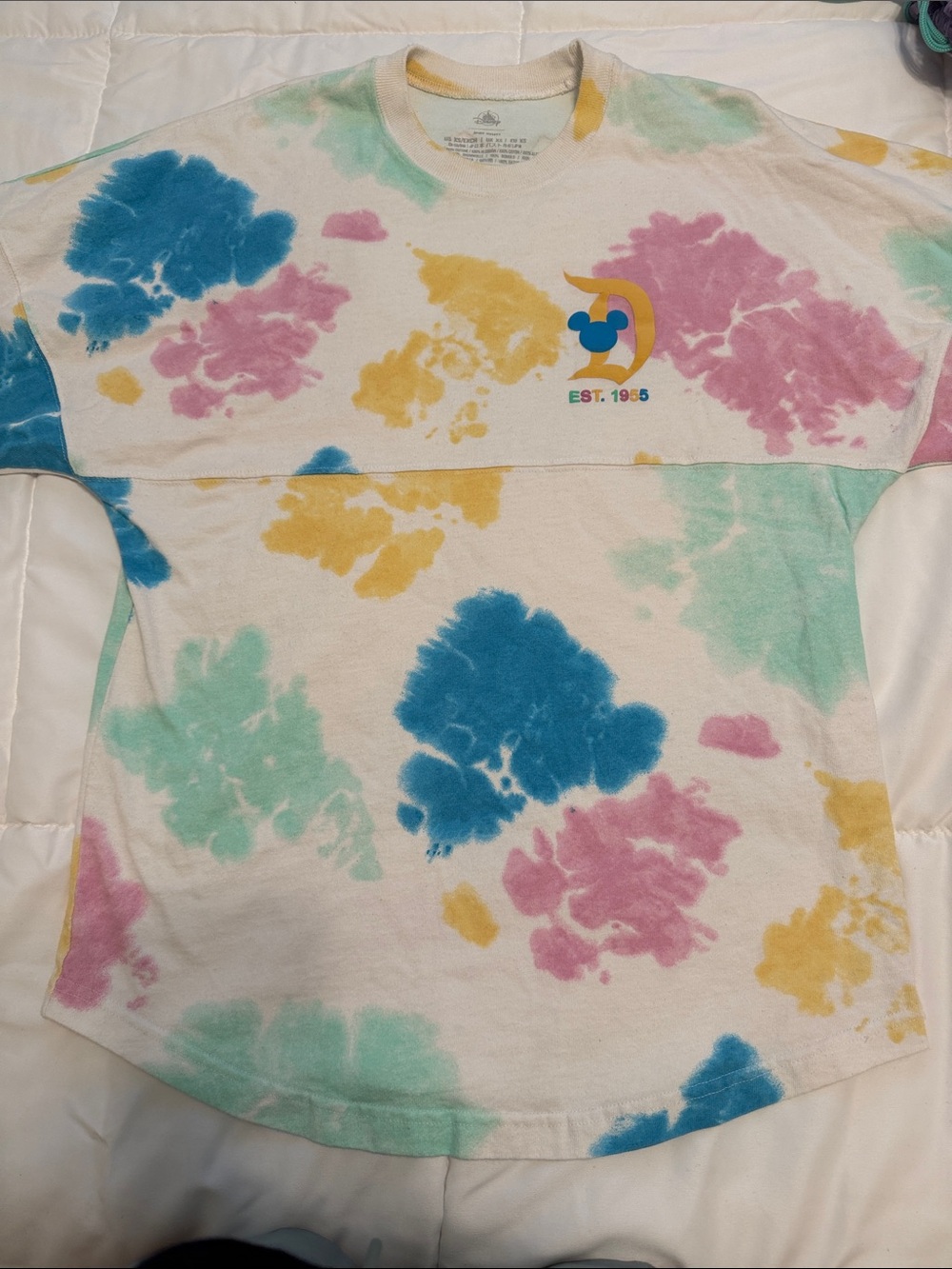 Disney Spirit shirt Tie-Dye Short Sleeve Tee with Pastel Print